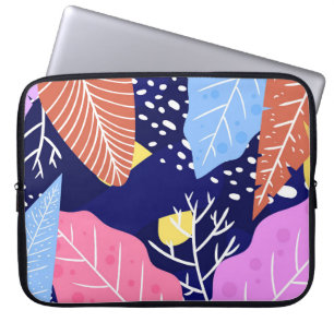 Capa Para Notebook Fundo tropical com plantas da selva. Palma