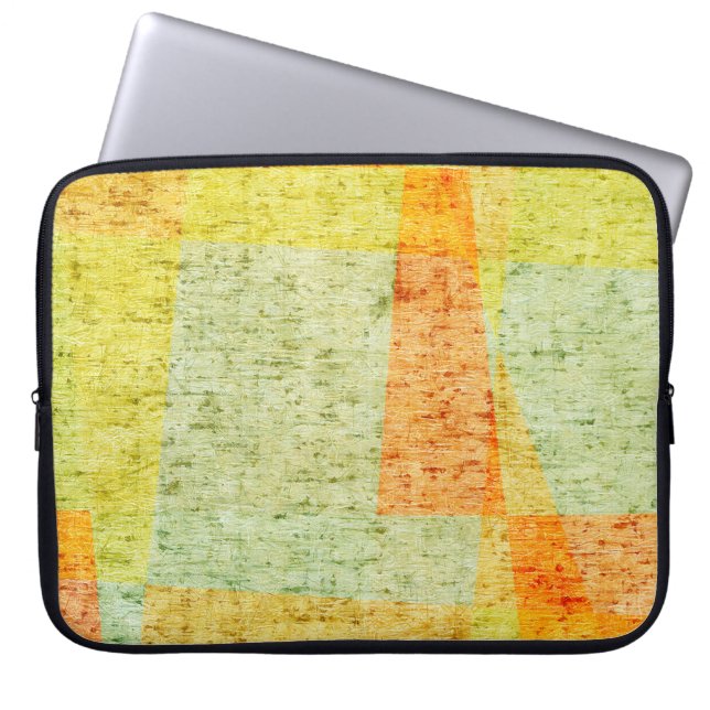 Capa Para Notebook Fundo velho de ressonância com delicado abstrato t (Frente)