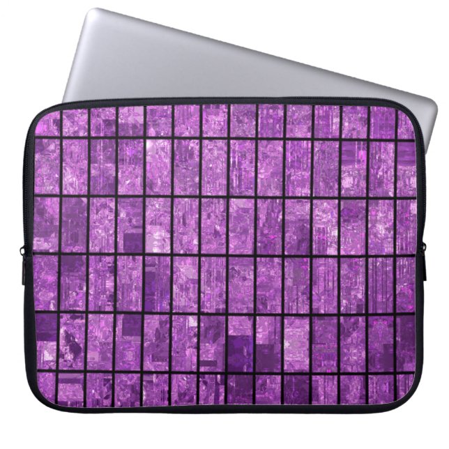Capa Para Notebook Fundo violeta brilhante abstrato com glos (Frente)