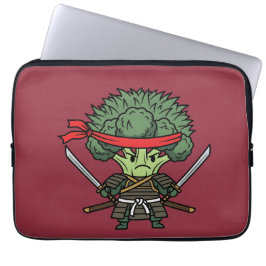 Capa Para Notebook Funny Broccoli Samurai Warrior Japanese Art Illust