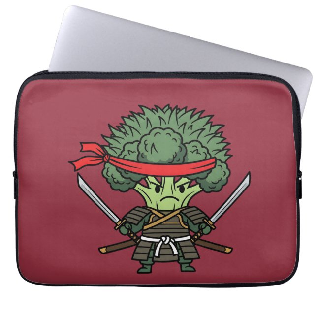 Capa Para Notebook Funny Broccoli Samurai Warrior Japanese Art Illust (Frente)