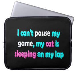 Capa Para Notebook Funny Cat Gaming
