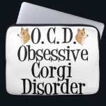 Capa Para Notebook Funny Corgi<br><div class="desc">Estou obcecado com corgis. Eu tenho TOC,  Transtorno Obsessivo de Corgi. Um pouco de humor de corgi para amantes de cães.</div>