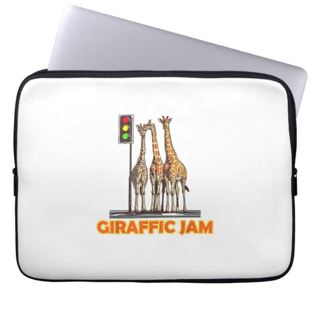 Capa Para Notebook Funny Pun Giraffe Jam (Frente)