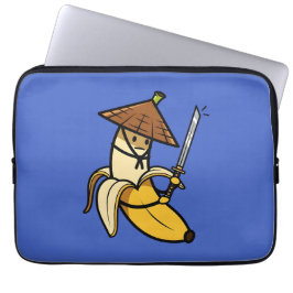 Capa Para Notebook Funny Samurai Banana Ronin Cartoon Illustration