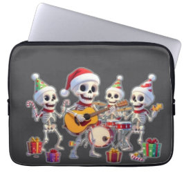 Capa Para Notebook Funny Skeleton Band Christmas & New Year – 3D Cart