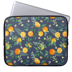 Capa Para Notebook Fusão de Citros: Laranjas com Flair Tropical