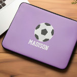 Capa Para Notebook Futebol feminino personalizado<br><div class="desc">Design da Bola de Futebol para crianças personalizadas.</div>
