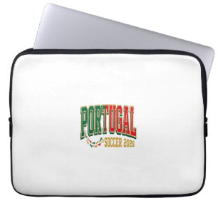 Capa Para Notebook Futebol Portugal 2026 Futebol Negrito País Tipogra