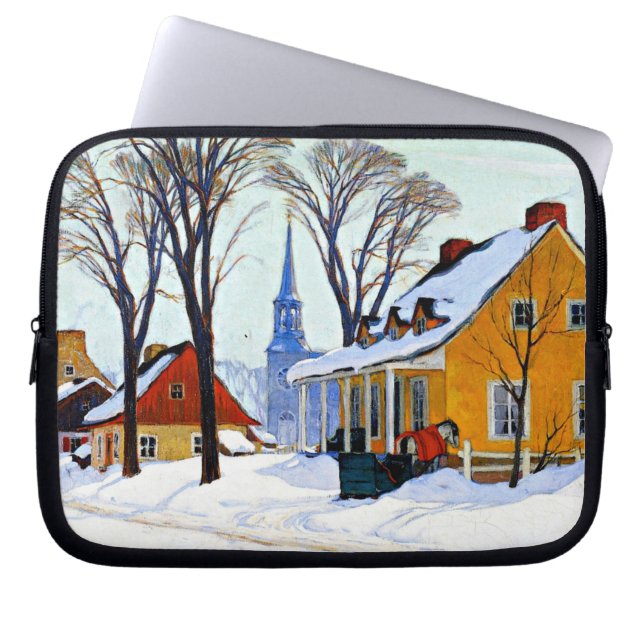 Capa Para Notebook Gagnon - Winter Morning, Baie Santo Paul (Frente)