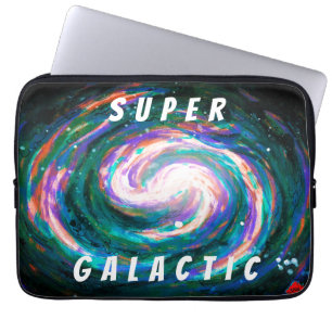Capa Para Notebook Galáxia Espiral em Super Galáctica Espacial