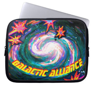 Capa Para Notebook Galáxia Espiral na Aliança Galáctica Espacial