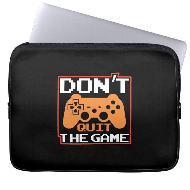 Capa Para Notebook Gamer Art Não Sai Do Jogo (Frente)