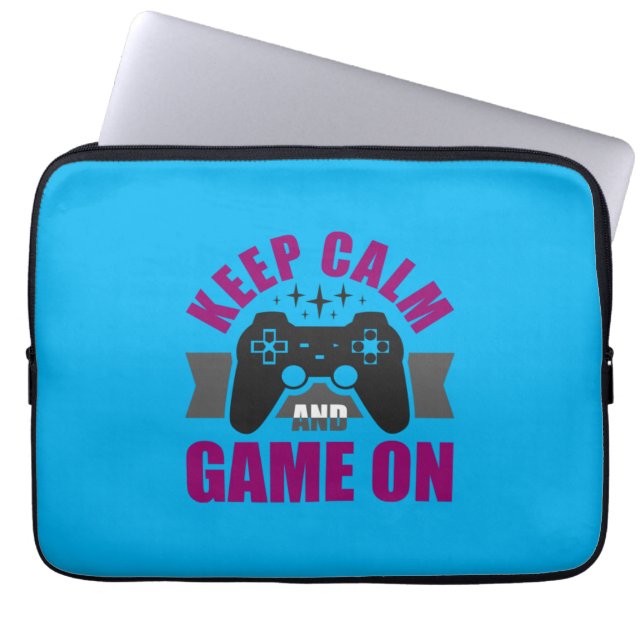 Capa Para Notebook Gamer Gift Mantém Jogos Calmos (Frente)