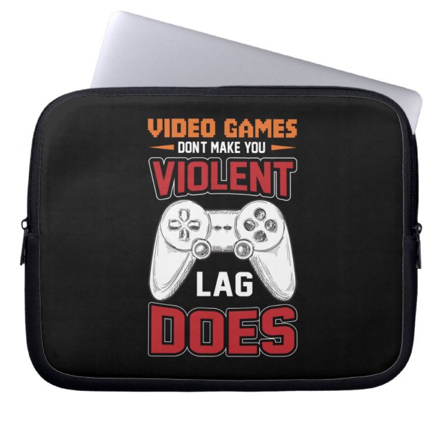 Capa Para Notebook Gamer Gift Videos games Lag Does (Frente)