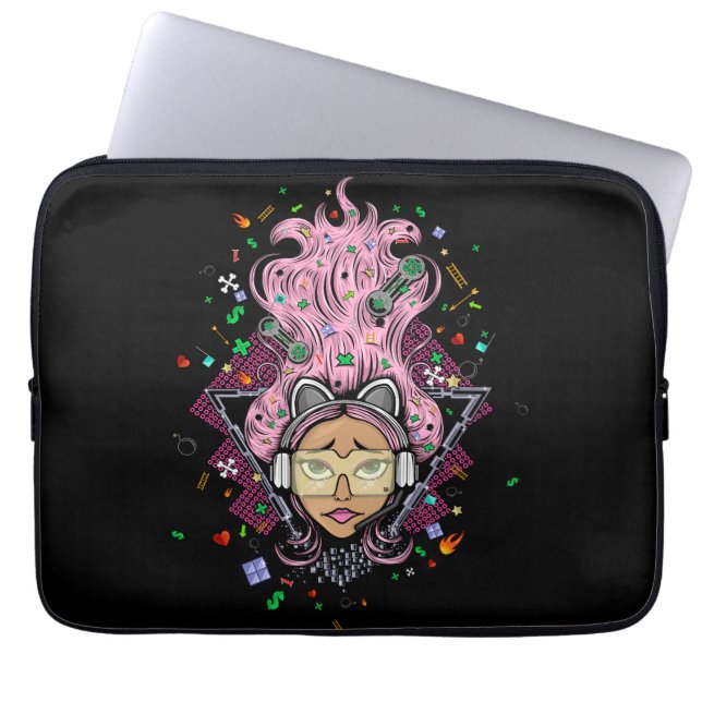 Capa Para Notebook Gamer Girl (Frente)