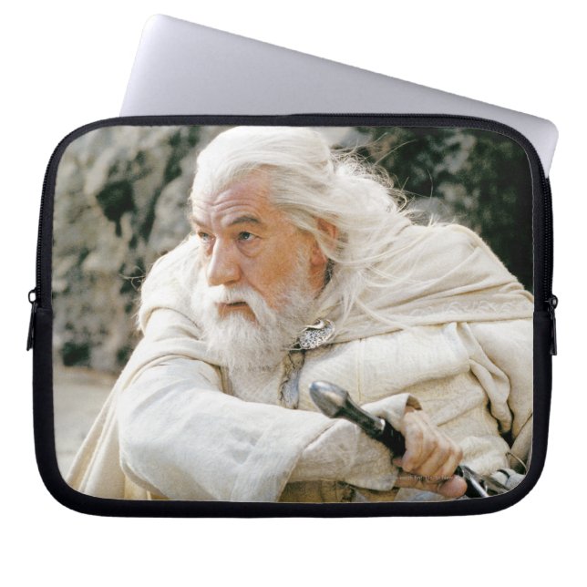 Capa Para Notebook GANDALF™ o branco com espada (Frente)
