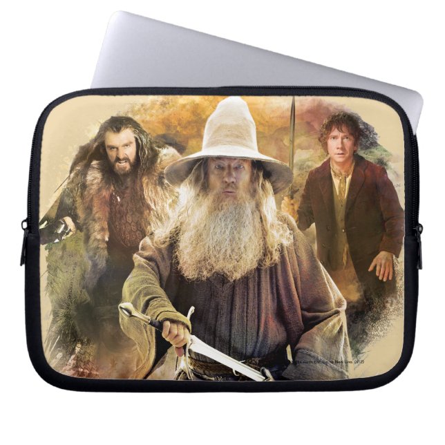 Capa Para Notebook Gandalf, THORIN OAKENSHIELD™ E BILBO BAGGINS™ (Frente)