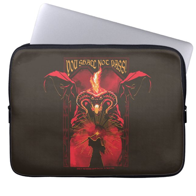 Capa Para Notebook GANDALF™ Vs Balrog "Você Não Passará" Gráfico (Frente)