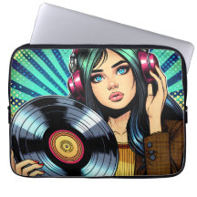 Garota de estilo pop art em quadrinhos com álbum d