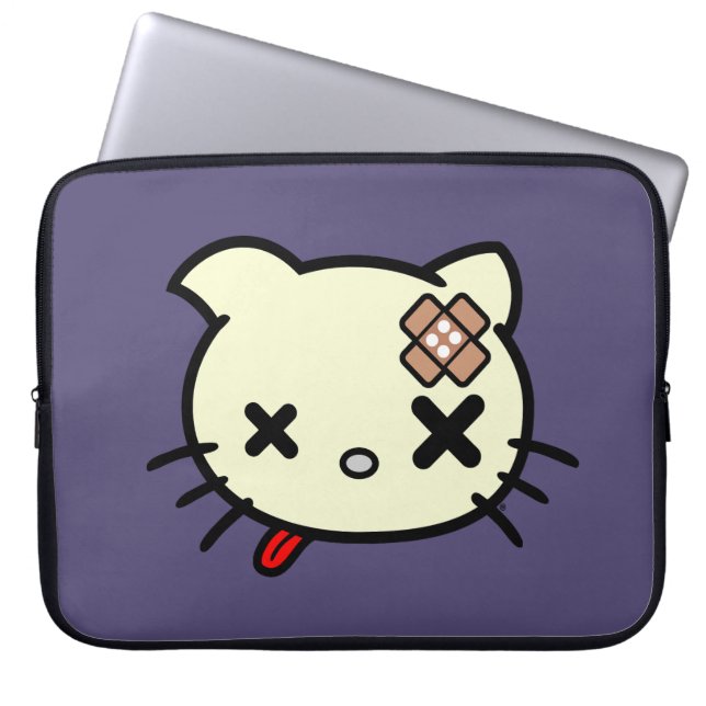 Capa Para Notebook Gatinho doente (Frente)
