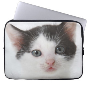 Capa Para Notebook Gatinho manchado preto