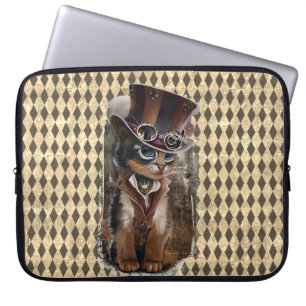 Capa Para Notebook Gatinho Steampunk