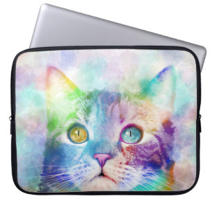 Capa Para Notebook gato 663 multicolor