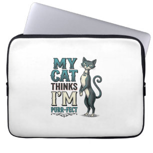 Capa Para Notebook Gato Antigo Acha Que Sou Perfeito Gato