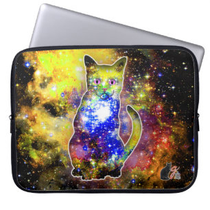 Capa Para Notebook Gato Cósmico - Eletrônicos Beta