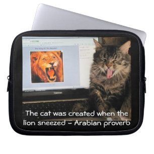 Capa Para Notebook Gato criado pelo Sneeze do leão