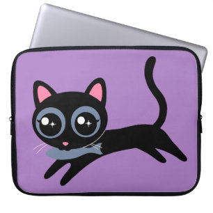 Capa Para Notebook Gato de Gatinho Bonito com Presente de Peixe para 