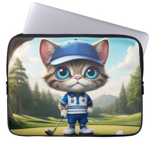 Capa Para Notebook Gato de Golfe