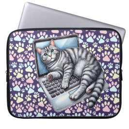 Capa Para Notebook Gato de Laptop
