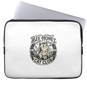 Capa Para Notebook Gato de Mel de Abelha Gato Engraçado Gráfico - Clu