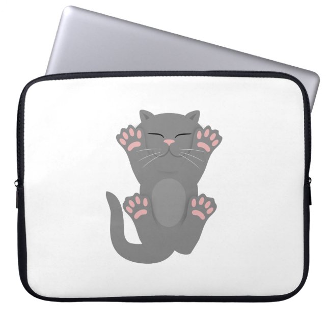 Capa Para Notebook Gato Dormindo (Frente)