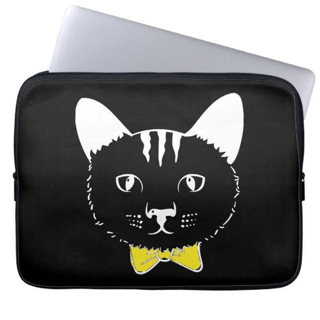 Capa Para Notebook Gato engraçado bonito (Frente)