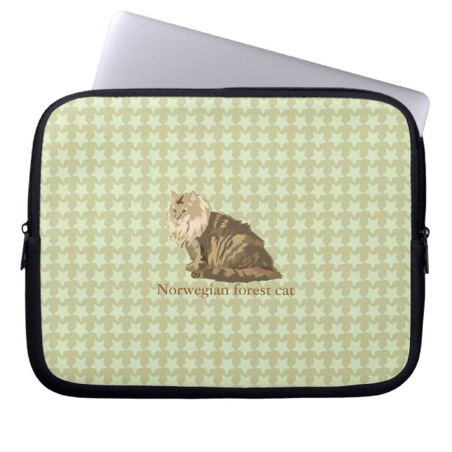 Capa Para Notebook gato florestal norueguês (Frente)