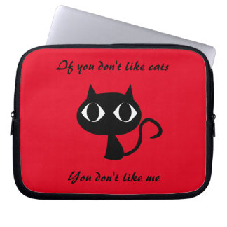 Capa Para Notebook Gato giro Bolsa de laptop cotado