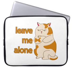 Capa Para Notebook Gato gordo me deixa em paz