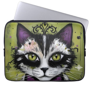 Capa Para Notebook Gato Gótico