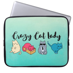 Capa Para Notebook Gato Louco e 4 Gatos
