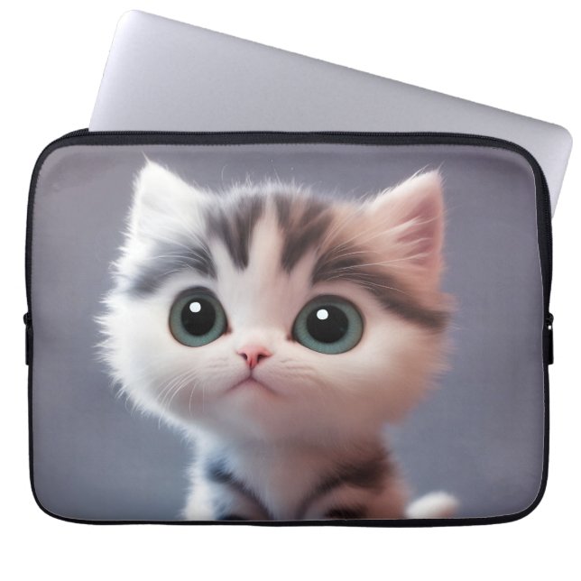 Capa Para Notebook Gato muito bonito (Frente)