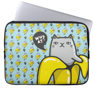 Capa Para Notebook Gato na banana