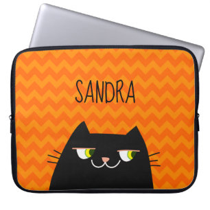 Capa Para Notebook Gato Negro