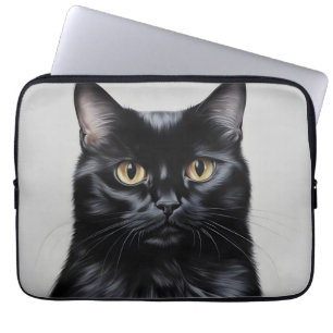 Capa Para Notebook Gato Negro