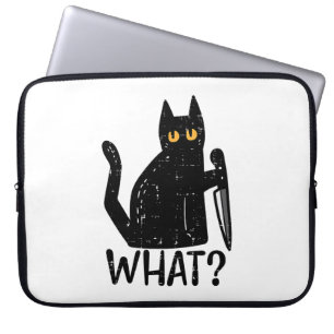 Capa Para Notebook Gato Negro Que Faca Engraçada Pet De Halloween Ass