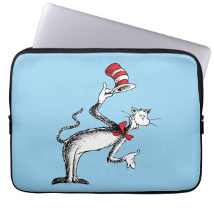 Capa Para Notebook Gato no Chapéu tira Arco