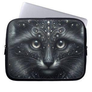 Capa Para Notebook Gato Preto Místico