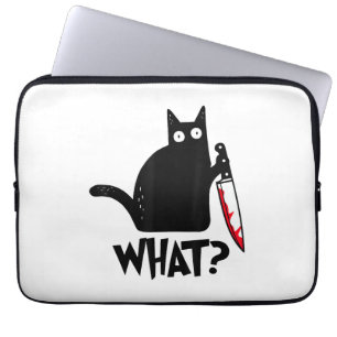 Capa Para Notebook Gato Que_ Engraçado Gato Preto